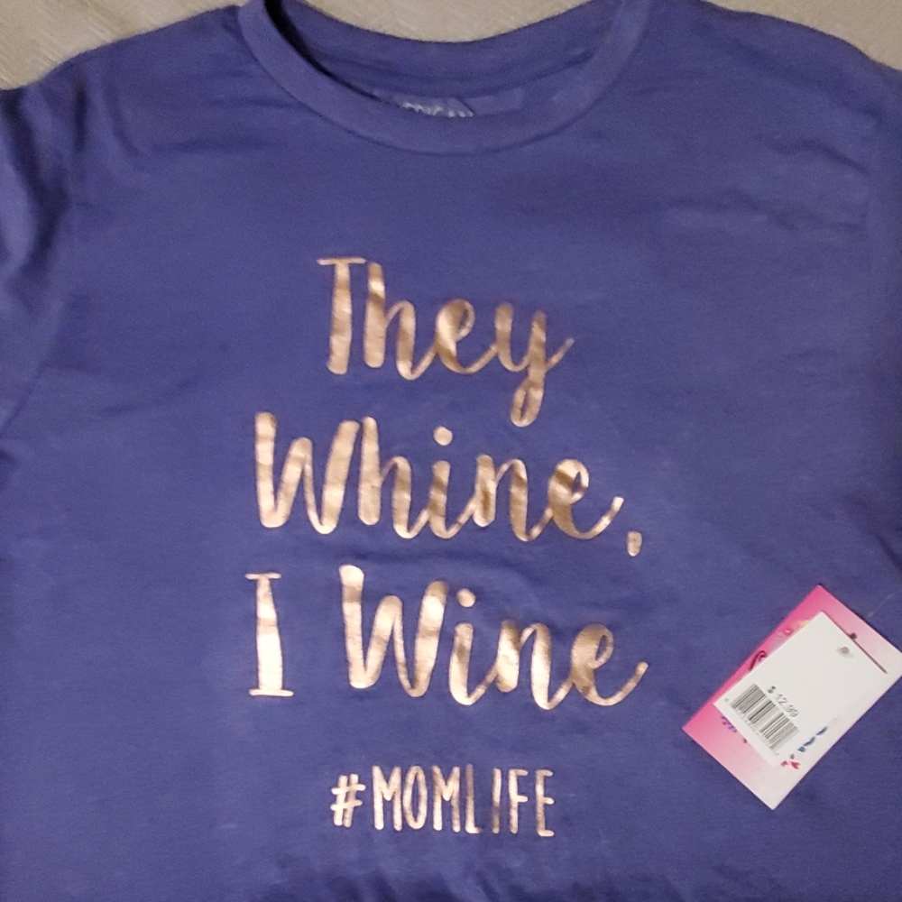 American Crown Tee Shirt purple NWT